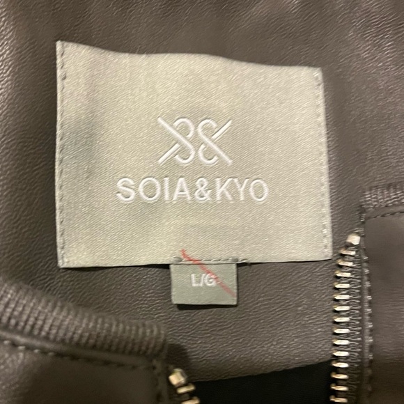 Soia & Kyo sianne lambs leather gray fitted jacket - Picture 10 of 14